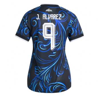 Billige Fotballdrakt Argentina Julian Alvarez #9 Replika Bortedrakt Dame VM 2026 Kortermet